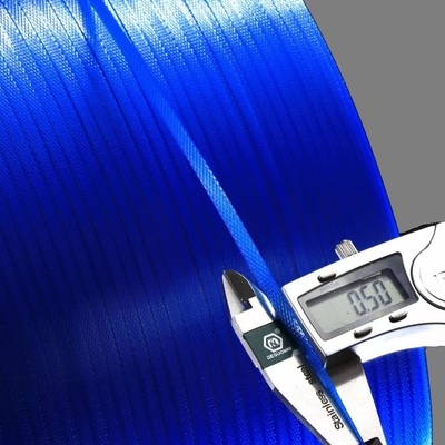 Ceinture d'emballage PP personnalisée, ceinture d'emballage PP, poids: 8,5 kg/ rouleau, ceinture de fixation à grande vitesse