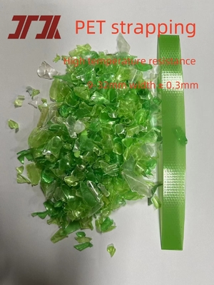 Couleur verte personnalisée Pet Strapping Band Ceinture en plastique pour l'emballage de palette de briques