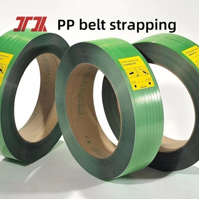 Résistance> 500 kg Largeur imprimable Poly Strapping Transparent Vert PET Strap Paquetage abordable Banding Strapping