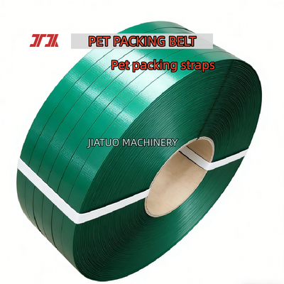 Ruban d'emballage PET haute vitesse 19 mm vert pour machines de cerclage pneumatiques