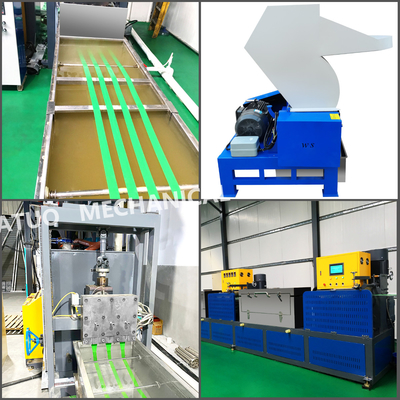 Ligne de relief 30T d'extrusion de courroie d'ANIMAL FAMILIER de polyester/capacité de tour de refroidissement de H