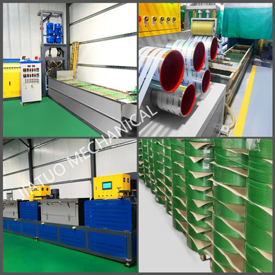 Ligne d'extrusion de ceinture d'emballage électrique à vis unique Machine de fabrication de sangles en PET 90 kW Machine électrique de fabrication de sangles en PET