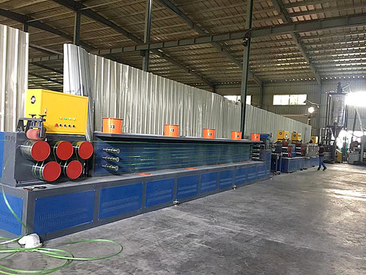 Pp électriques attachent la ligne courroie en plastique d'extrusion de bande faisant la machine avec le contrôle de PLC