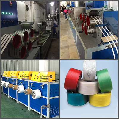 Courroie du polyester pp d'ANIMAL FAMILIER faisant la chaîne de production de contrôle de PLC de machine