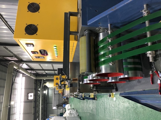 250 kg/h Machine de fabrication de courroies en plastique en PET en brique