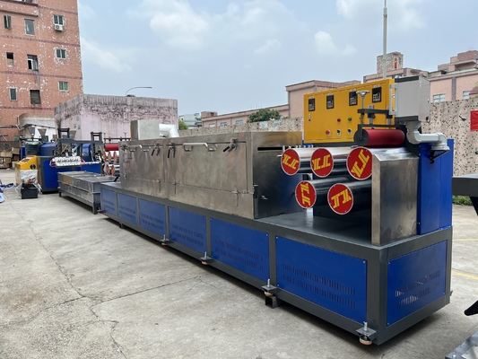 Ligne d'extrusion de courroie d'ANIMAL FAMILIER de haute performance avec la largeur du contrôle 9-32mm de PLC