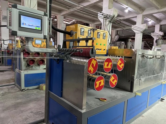 Machine de cerclage en polypropylène recyclé/nouveau matériau avec contrôle PLC Siemens