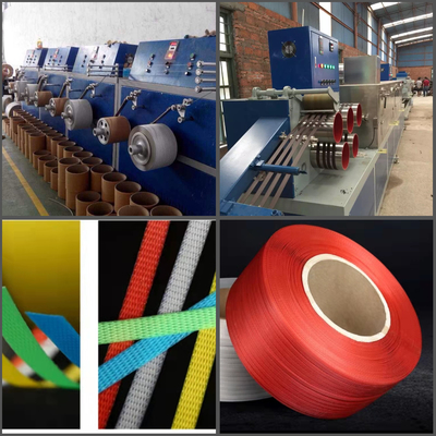Machine automatique de fabrication de sangles en PP à tension réglable avec une largeur de 5 à 19 mm