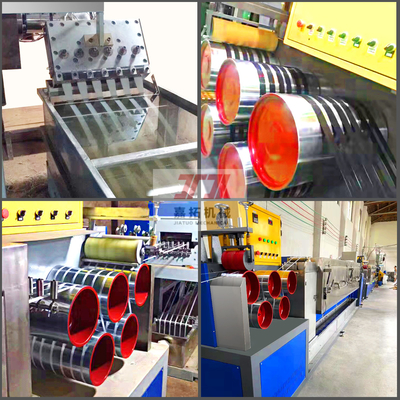 Machine de fabrication de sangles en PP entièrement automatique de 100 kW Haute efficacité 120-150 kg/h Machine automatique de fabrication de sangles en PP