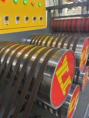 Ligne d'extrusion de bande de sangle de PP à inverseur IVNT avec une largeur de 5 à 19 mm Machine d'extrusion de bande de sangle de PP robuste avec 5 à 19 m