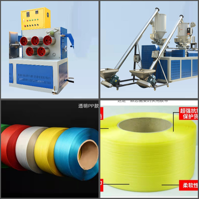 Équipement de fabrication de bandes en plastique de polypropylène pour les matériaux recyclés