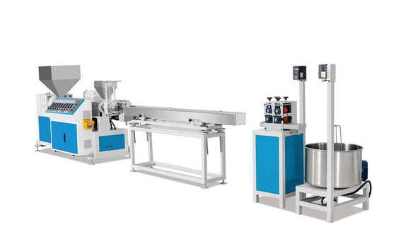 JTPP-110 Machine de fabrication de rotin d'imitation plastique: vis de 3300 mm, 6 sangles, capacité de 130 kg/h