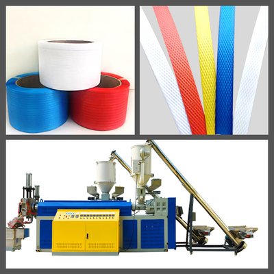 Ligne d'extrusion de bandes de polypropylène de 5 à 19 mm de largeur de sangle - enrouleur automatique 6000KGS/24H