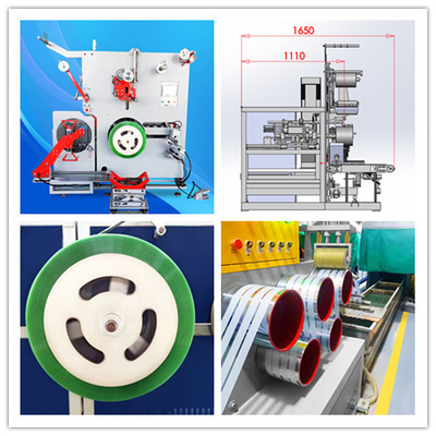 Ligne de servo-moteur efficace Machine de remontage automatique avec étanchéité réglable de la courroie d'emballage PET remontage automatique
