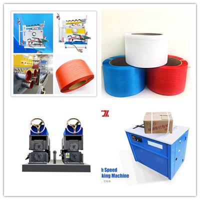 200 kg/h PP ligne d'extrusion de bande de bande 3.6*1.2*4M PP machine de ceinture d'emballage