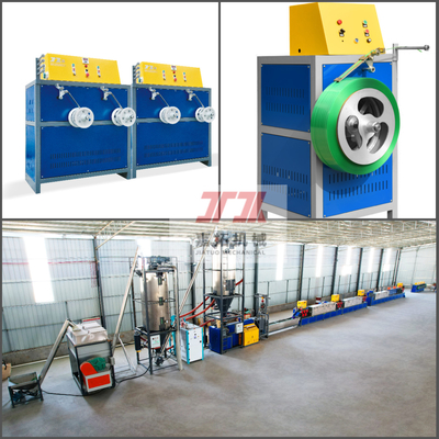 Ligne d'extrusion de bande de sangle en PP Machine de fabrication de bande de plastique avec contrôle PLC