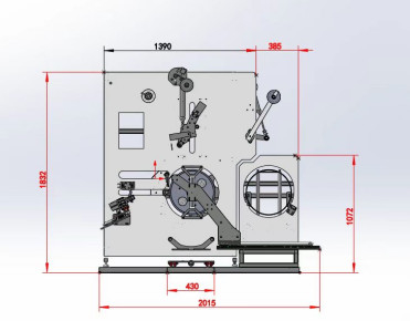 Fonctionnement par écran tactile PLC machine automatique de fixation, servo-enroulement de ruban adhésif PP, vitesse de ligne: 200-350 m/min