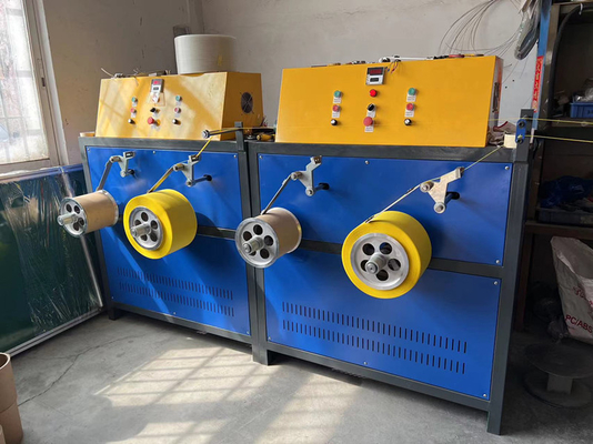Équipement pour les bandes d'emballage en PP, machine de fabrication de bandes en PP, utilisant un moteur Siemens, machine à enroulement à double station