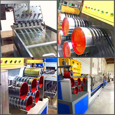 150-200 kg/h lignes de production de bandes de bandes de fixation en PP avec extrudeuse à vis simple ou double