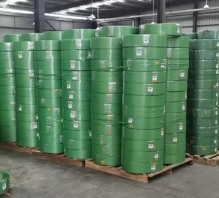 ligne de production de courroies en PET, ligne de production de courroies en plastique vert, équipement de production de courroies en acier en plastique en PET, largeur: 9-35 mm