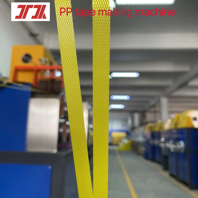 Ligne de production de courroies d'emballage en PP, machine de fabrication de courroies en PP contrôlée par PLC, largeur: 5-19 mm, épaisseur: 0,3-1,2 mm