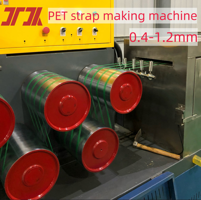 9-32 mm Largeur 280 kg/h Machine de fabrication de sangles en plastique pour animaux de compagnie avec système de contrôle en relief et PLC