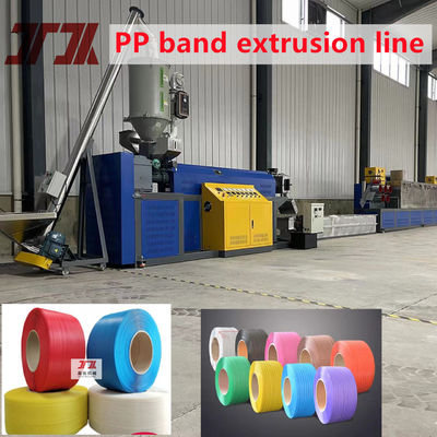 Ligne d'extrusion de sangle PP à tension réglable avec enrouleur à double station