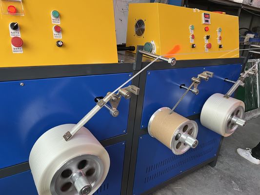 Machine à fabriquer des bandes PP à double vis 5-19 mm avec enrouleur automatique
