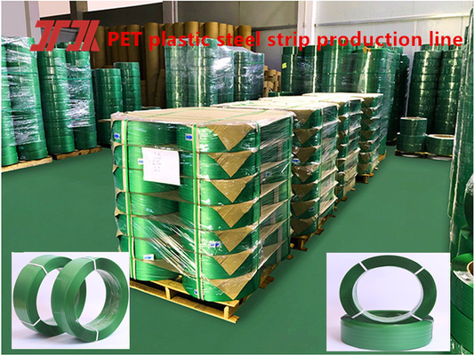 Ceinture d'acier en plastique PET, ceinture d'emballage PET, force de traction 150-1000KG, rouleau de ruban d'emballage PET, largeur de sangle:9-32mm