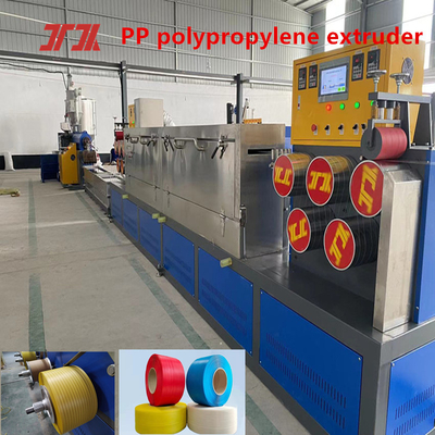 Équipement de production de bandes de PP pour extrudeurs de plastique personnalisés avec machine à enroulement automatique de 5 à 19 mm de largeur