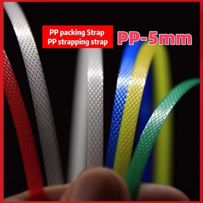 Ruban d'emballage en PP Ruban d'emballage en plastique en PP Ruban d'emballage respectueux de l'environnement Largeur: 5-19 mm Épaisseur 0,3-1,2 mm