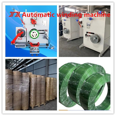 Équipement de production de courroies en acier en plastique PET système de commande PLC servo machine de remontage 200-600KG/H