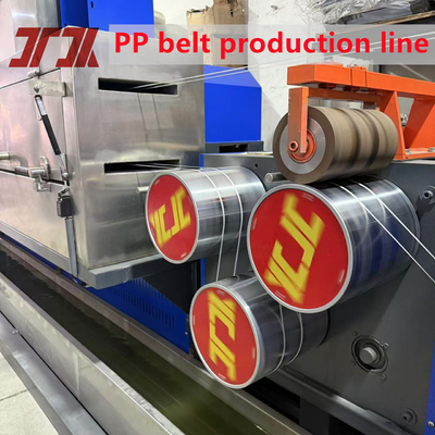 Système de commande PLC Ligne de production d'extrudeuse de sangles d'emballage PP avec changement sans arrêt Vitesse de fonctionnement 300 m/min