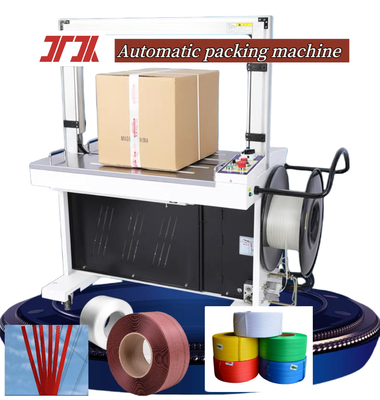 Machine automatique de fixation en plastique en PP Machine de fixation entièrement automatique Machine de fixation en haute plateforme Machine de fixation en carton Machine de fixation en carton pendant 1,8 seconde / bande