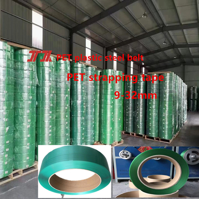 Matériaux d'emballage de gros Les sangles en PET vert Les sangles en PET plastique Les sangles en acier pour les sangles en aluminium