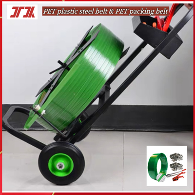 Fabricants de ceinture en acier en plastique en PET en gros Ceinture d'emballage en PET Ceinture verte de fixation pour emballeur à boucle en fer