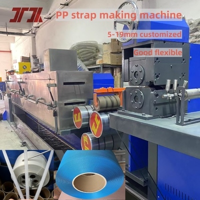 5 mm Haute capacité PP Strapping double sortie Machine d'extrusion avec enroulement automatique Économie de main-d'œuvre 100-150 kg/h Coût