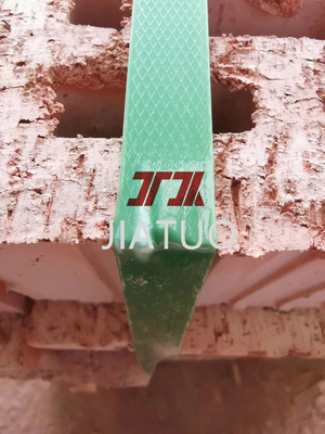 Ceinture de fixation de palettes en polyester en plastique PET en relief vert à forte tension pour le chargement de bâtiments