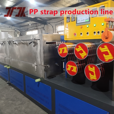 Produits en plastique équipement de bandes de ballage en PP ligne de production de bandes de ballage en PP avec baliseuse automatique avec bandes de PP
