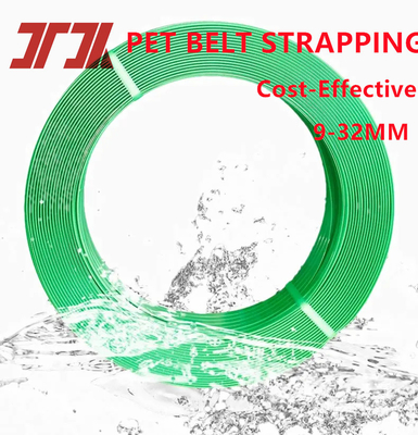 Ceinture d'emballage en PET haute résistance à couleur transparente et double gravure 5 mm à 19 mm de largeur pour des applications automatiques et manuelles