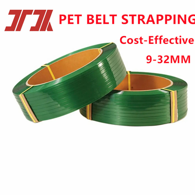 0.4-1.2mm Pet plastique personnalisé bande d'emballage avec haute résistance 300-950 kg et une excellente résistance