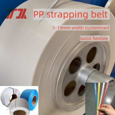 5-19mm personnalisé polypropylène plastique recyclé PP bande de ceinture de fixation bande de rouleau Pp pour l'emballage