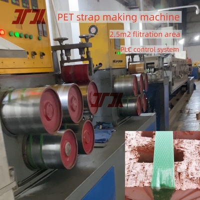 350 kg/h Machine de fabrication de sangles en PET avec système de mémoire de paramètres Fabrication de sangles en PET Utilisation pour les palettes