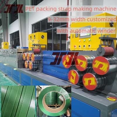 Ligne de production de bandes PET de 500 kg/h avec enroulement automatique et résistance élevée pour l'emballage