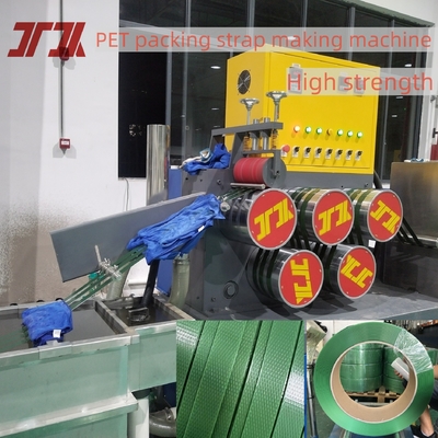 Machine à attacher en acier à haute vitesse en PET en plastique machine à attacher en PET ligne de production de attaches en PET utilise 100% de flocons de bouteille en PET ou de matériaux broyés