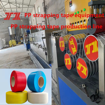 Système de commande PLC Machine de fabrication de courroies d'emballage en plastique en PP avec moule réglable Largeur 5-19 mm