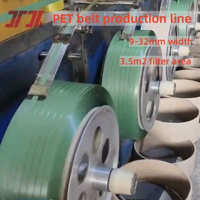 Machine d'extrusion automatique de bande d'emballage en PET de 9 à 32 mm personnalisable avec système de contrôle PLC