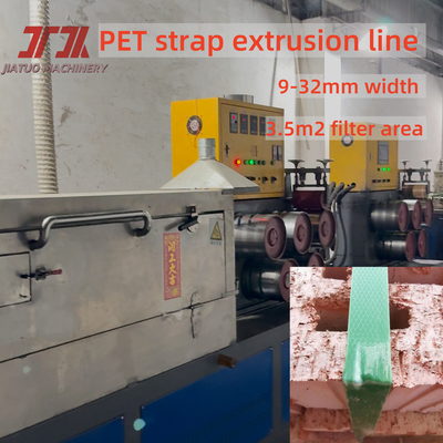 9-32 mm Largeur 280 kg/h Machine de fabrication de sangles en plastique pour animaux de compagnie avec système de contrôle en relief et PLC