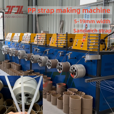 5-19 mm machine de fabrication de ceinture d'emballage en polyéthylène PP sur mesure avec système de contrôle PLC et enrouleur automatique