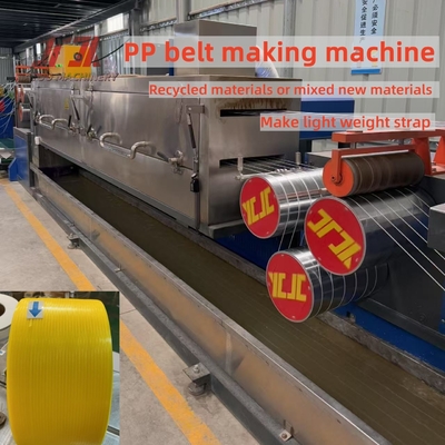 100% de matières recyclées utilisent des courroies en PP ligne de production avec une faible tolérance de largeur épaisseur plus longue longueur et résistance à la tension